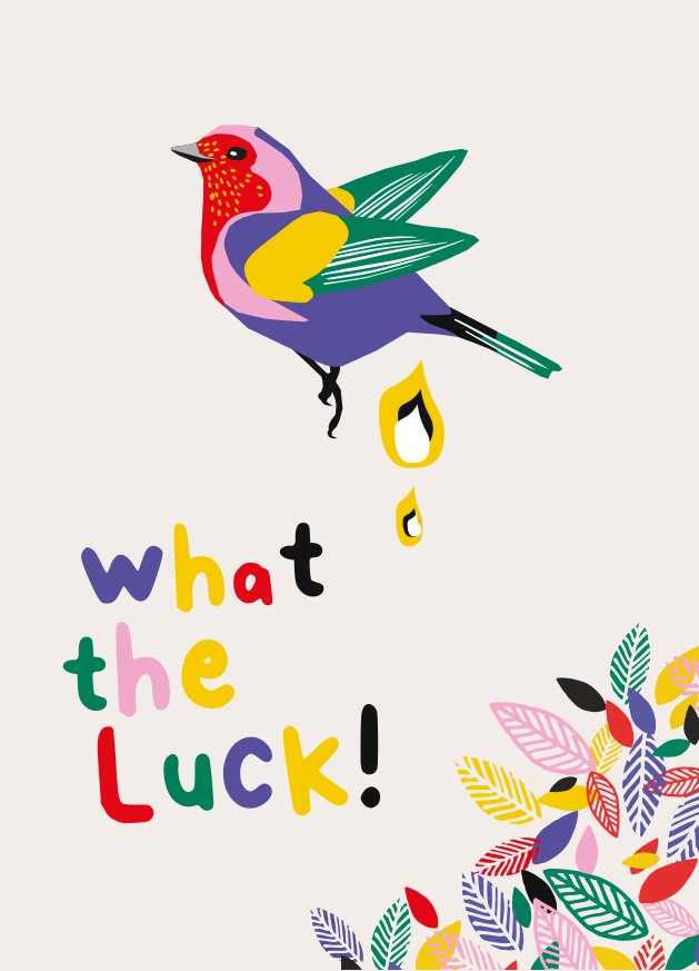 Postkartenset "What the luck"