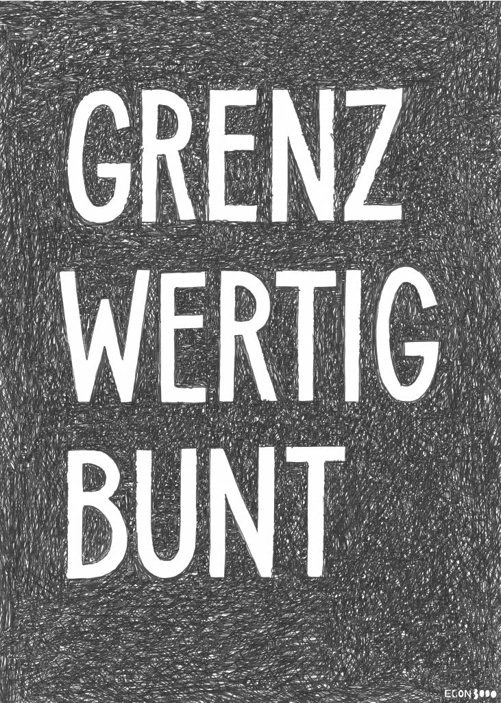 Kunstdruck "GRENZWERTIG BUNT"
